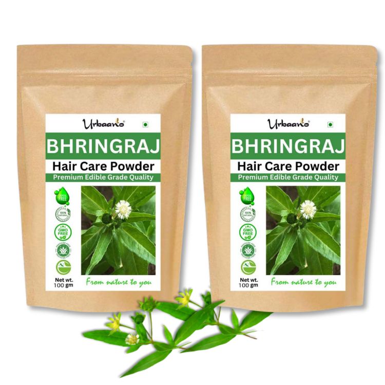 Pure Organic Bhringraj Powder, Eclipta alba for Hair Growth, Hair Mask