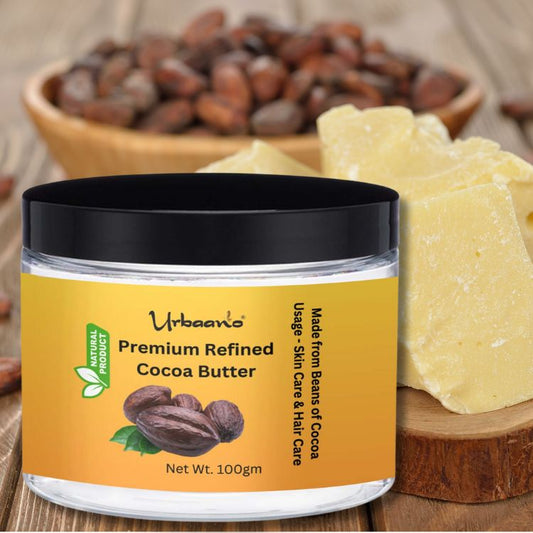 Pure Premium Refined Cocoa Butter Daily Skin Cream for Deep Hydration and Making DIY Cream, Lip Balm, Lotion & Soap