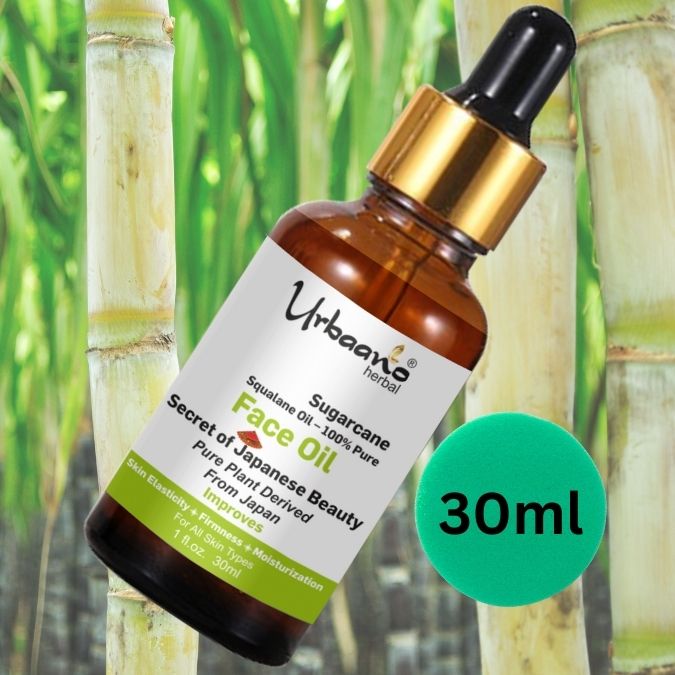 Sugarcane Squalane 100% (Plant Derived) Super-Lightweight Face Oil | Improves Skin Hydration, Moisturization & Reduces Fine Lines