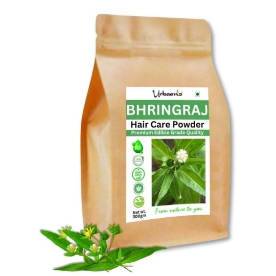 Pure Organic Bhringraj Powder, Eclipta alba for Hair Growth, Hair Mask