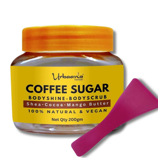 Coffee Sugar Creamy Body Shine Body Scrub for Exfoliating, Tan Removal