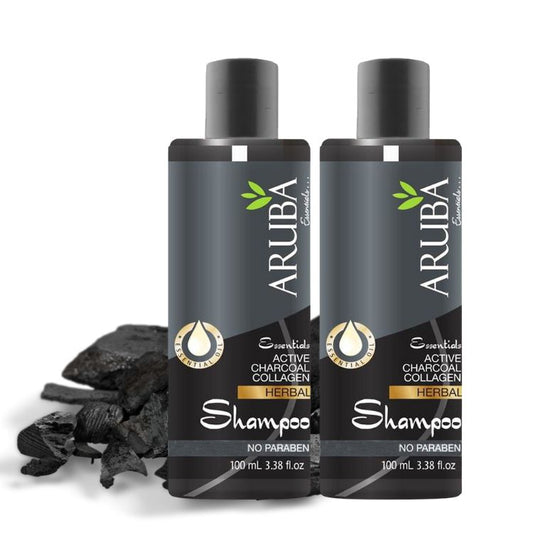 Activated Charcoal & Collagen Hair Shampoo Pack of 2