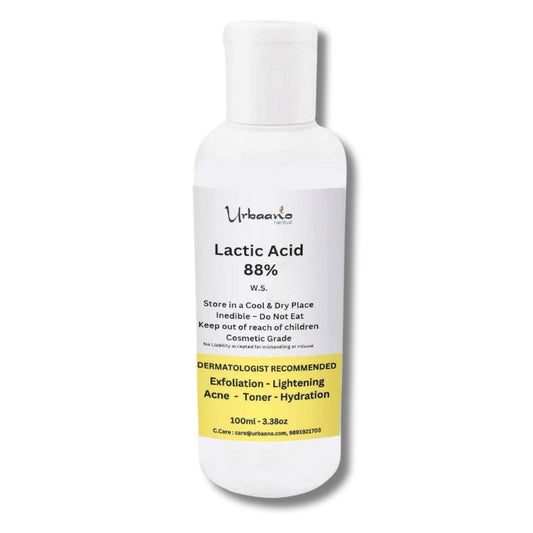 Lactic Acid 88% (AHA Exfoliant) for making DIY Skincare Face Toner, Serum, Soap, Lotion & Cream